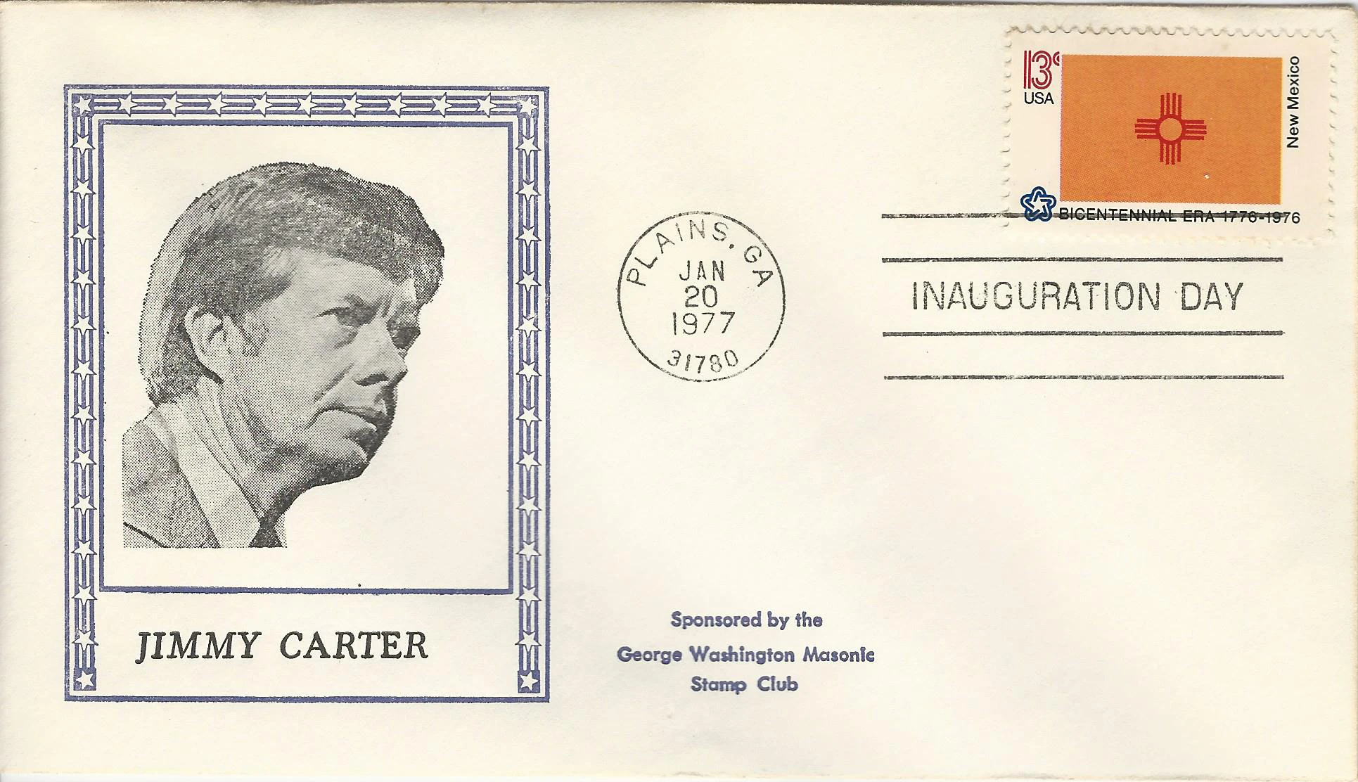 Inauguration Jimmy Carter Postmark #1: Washington, DC —&hellip;